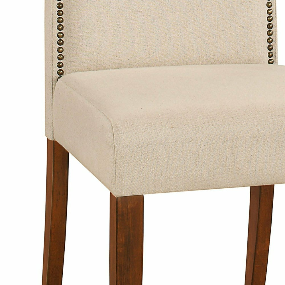 Romero Parson Linen Upholstery Chair, Chestnut | Plow & Hearth