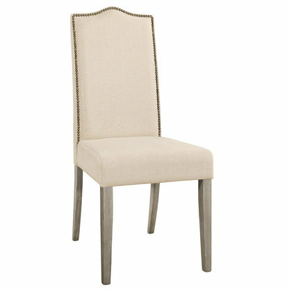 Romero Parson Linen Upholstery Chair, Weathered Gray | Plow & Hearth