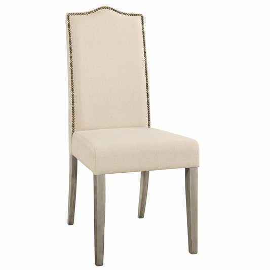 Romero Parson Linen Upholstery Chair, Weathered Gray | Plow & Hearth