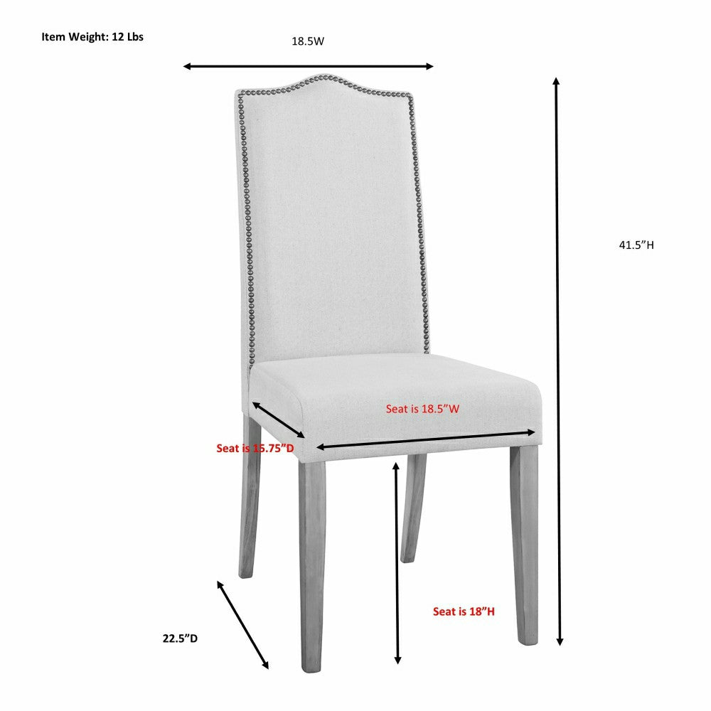 Romero Parson Linen Upholstery Chair, Weathered Gray | Plow & Hearth