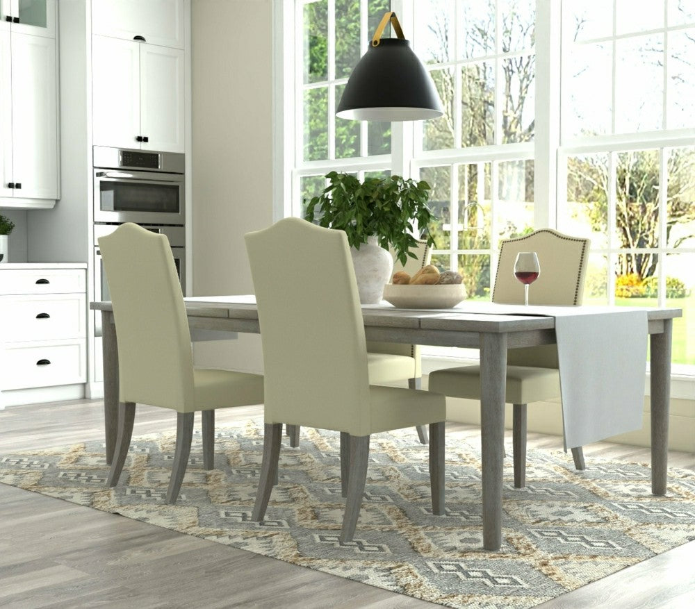 Romero Parson Linen Upholstery Chair, Natural Driftwood | Plow & Hearth