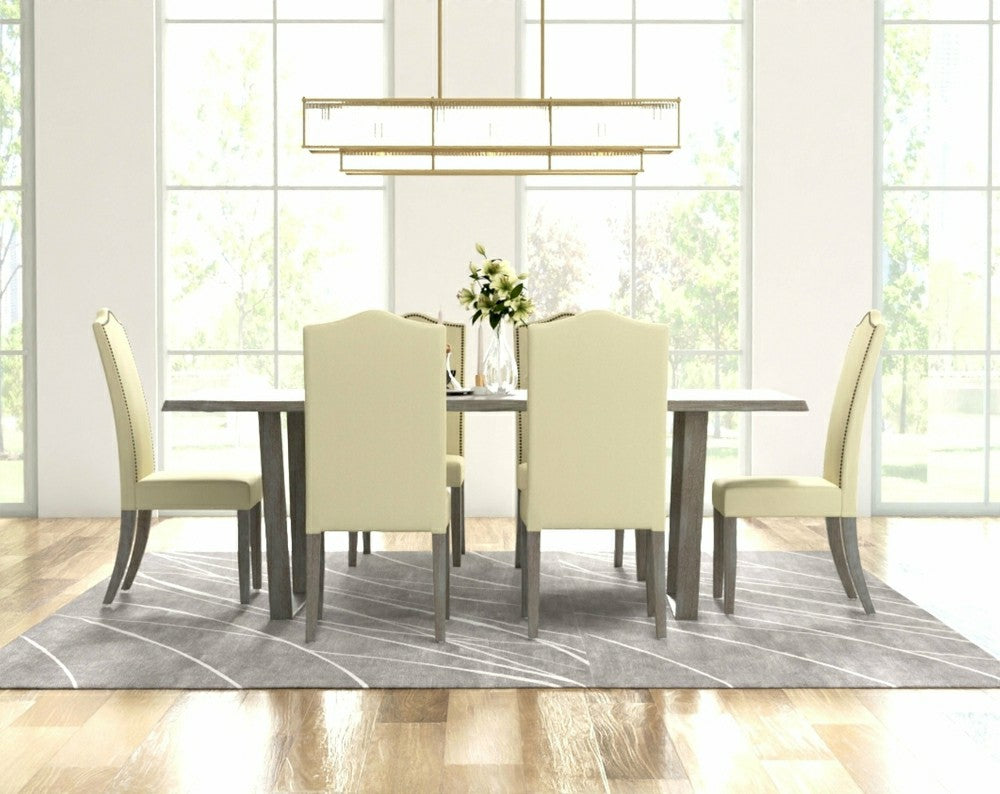 Romero Parson Linen Upholstery Chair, Natural Driftwood | Plow & Hearth