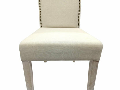Romero Parson Linen Upholstery Chair, Natural Driftwood | Plow & Hearth