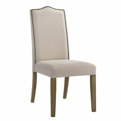 Romero Parson Linen Upholstery Chair, Harvest Oak | Plow & Hearth