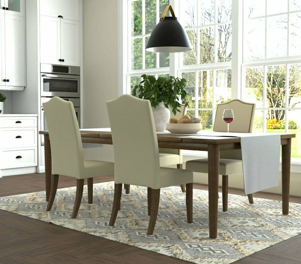 Romero Parson Linen Upholstery Chair, Harvest Oak | Plow & Hearth