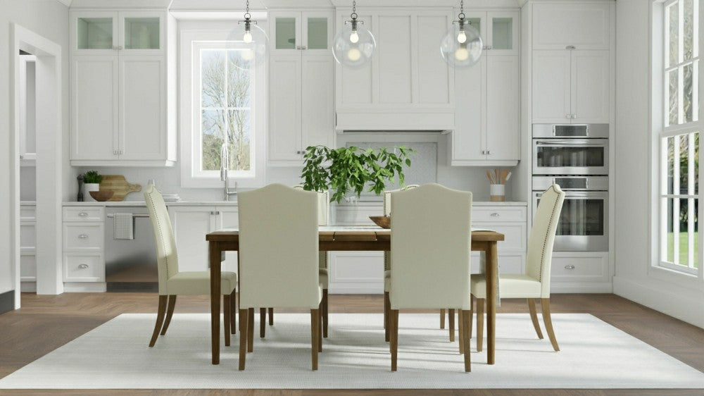 Romero Parson Linen Upholstery Chair, Harvest Oak | Plow & Hearth