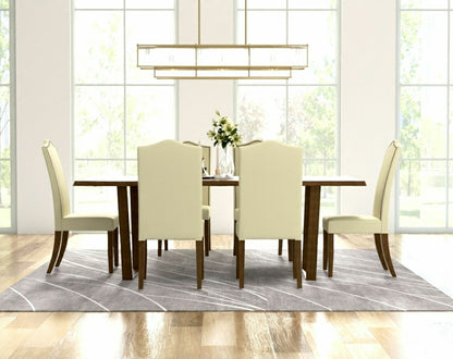 Romero Parson Linen Upholstery Chair, Harvest Oak | Plow & Hearth