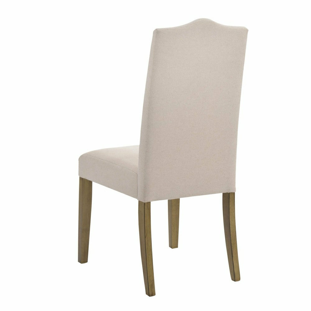 Romero Parson Linen Upholstery Chair, Harvest Oak | Plow & Hearth