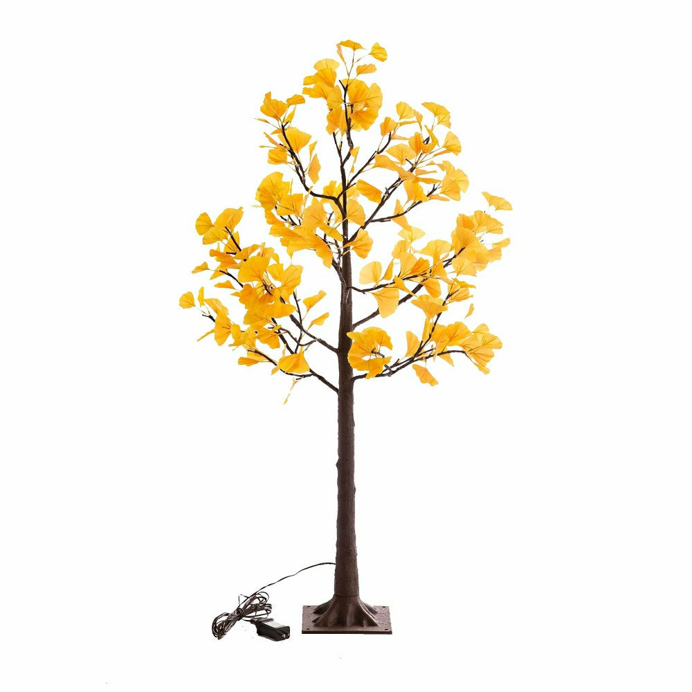 4'H Indoor/Outdoor Electric Lighted Yellow Gingko Tree | Plow & Hearth
