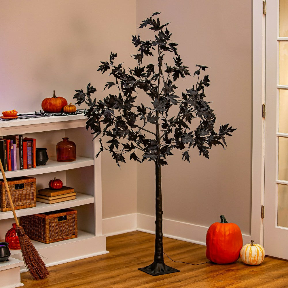 Halloween Maple Indoor/Outdoor LED Color Changing Tree, 65"H | Plow & Hearth