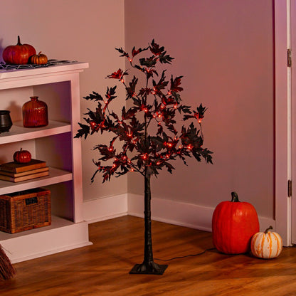 Halloween Maple Indoor/Outdoor LED Color Changing Tree, 43"H | Plow & Hearth