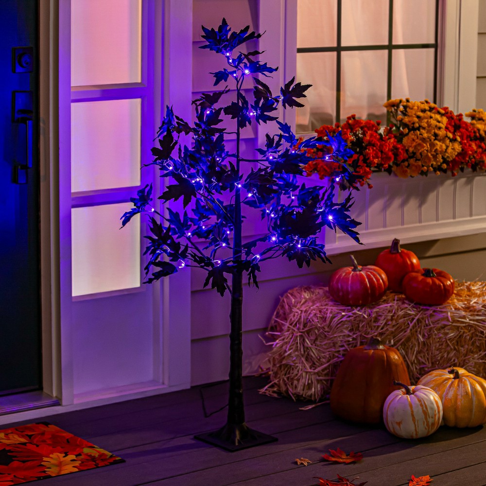 Halloween Maple Indoor/Outdoor LED Color Changing Tree, 43"H | Plow & Hearth