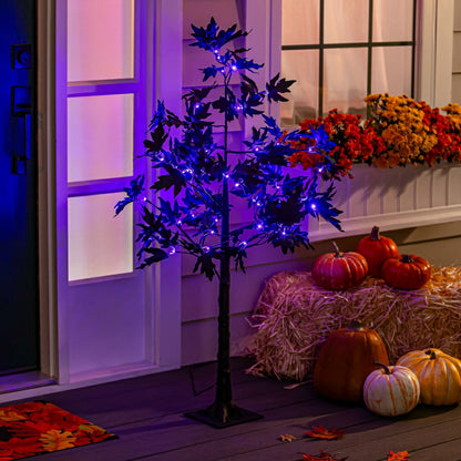 Halloween Maple Indoor/Outdoor LED Color Changing Tree, 43"H | Plow & Hearth