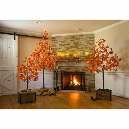 Indoor/Outdoor Electric Lighted Maple Tree, 8'H with 168 Lights | Plow & Hearth