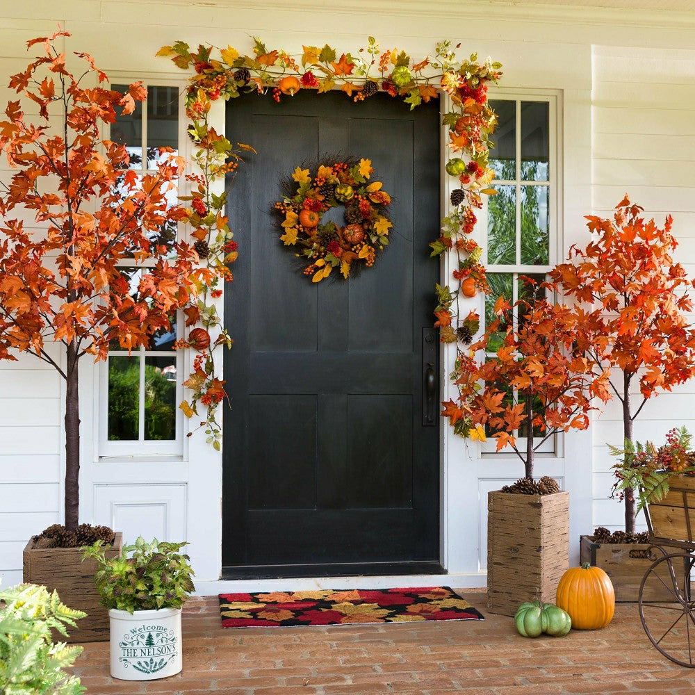 Indoor/Outdoor Electric Lighted Maple Tree, 8'H with 168 Lights | Plow & Hearth