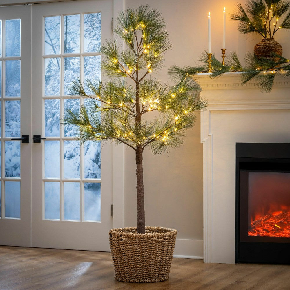 Winter Grove Tree Pine Indoor/Outdoor LED Artificial Tree, 72"H | Plow & Hearth
