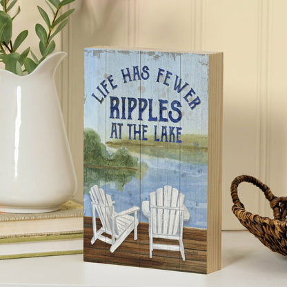 Lake Living Plock Ripples at the Lake 8x12" | Plow & Hearth