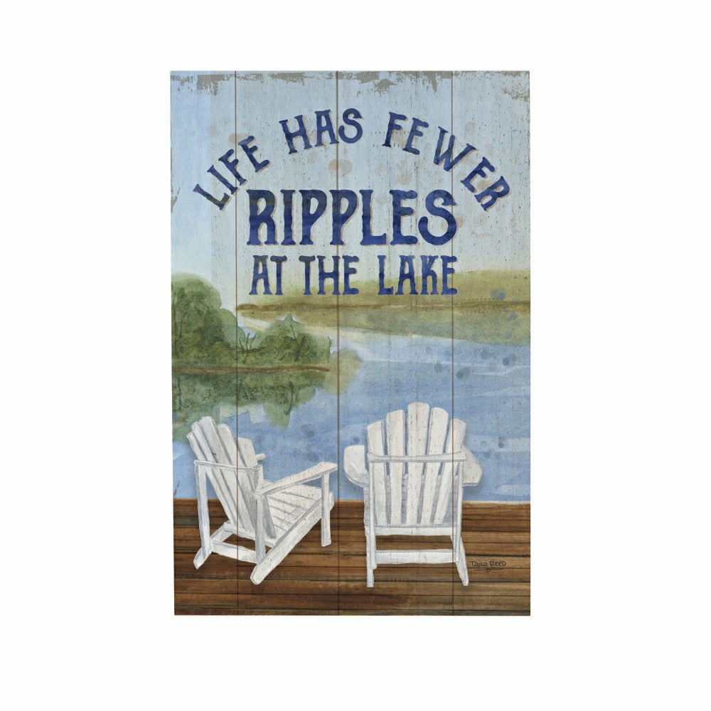 Lake Living Plock Ripples at the Lake 8x12" | Plow & Hearth