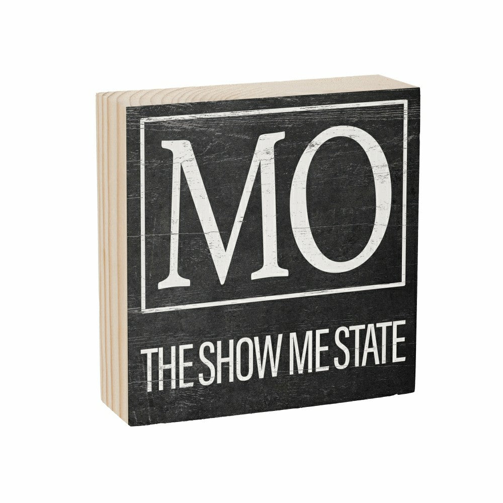 State Sign Wood Block Missouri 6"x6" | Plow & Hearth