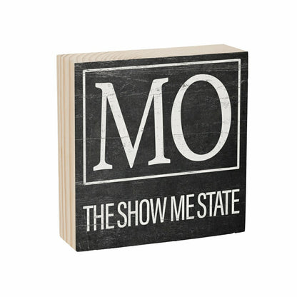 State Sign Wood Block Missouri 6"x6" | Plow & Hearth