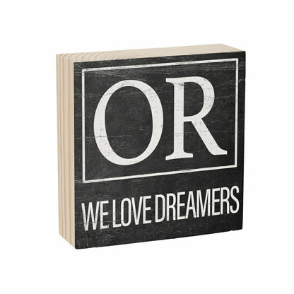 State Sign Wood Block Oregon 6"x6" | Plow & Hearth
