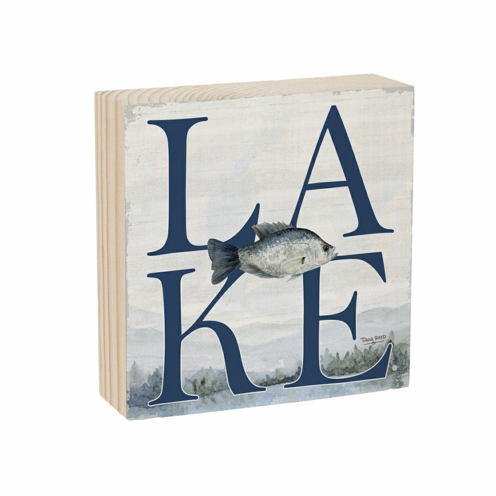 Lake Living Wooden Plock Lake Fish 6x6" | Plow & Hearth