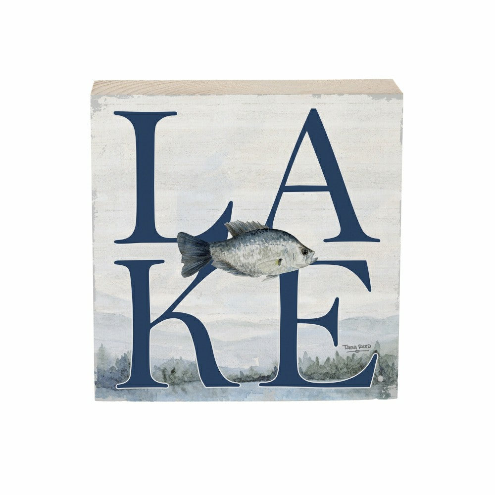 Lake Living Wooden Plock Lake Fish 6x6" | Plow & Hearth