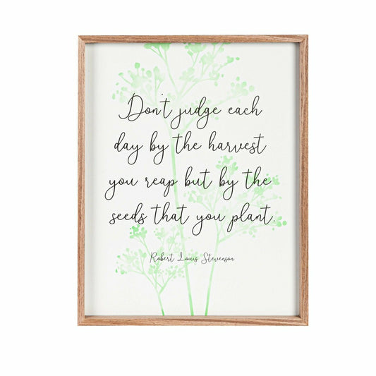 Pollinator Garden Indoor Wall Décor, Wood, Inspirational Leaves Print  | Plow & Hearth