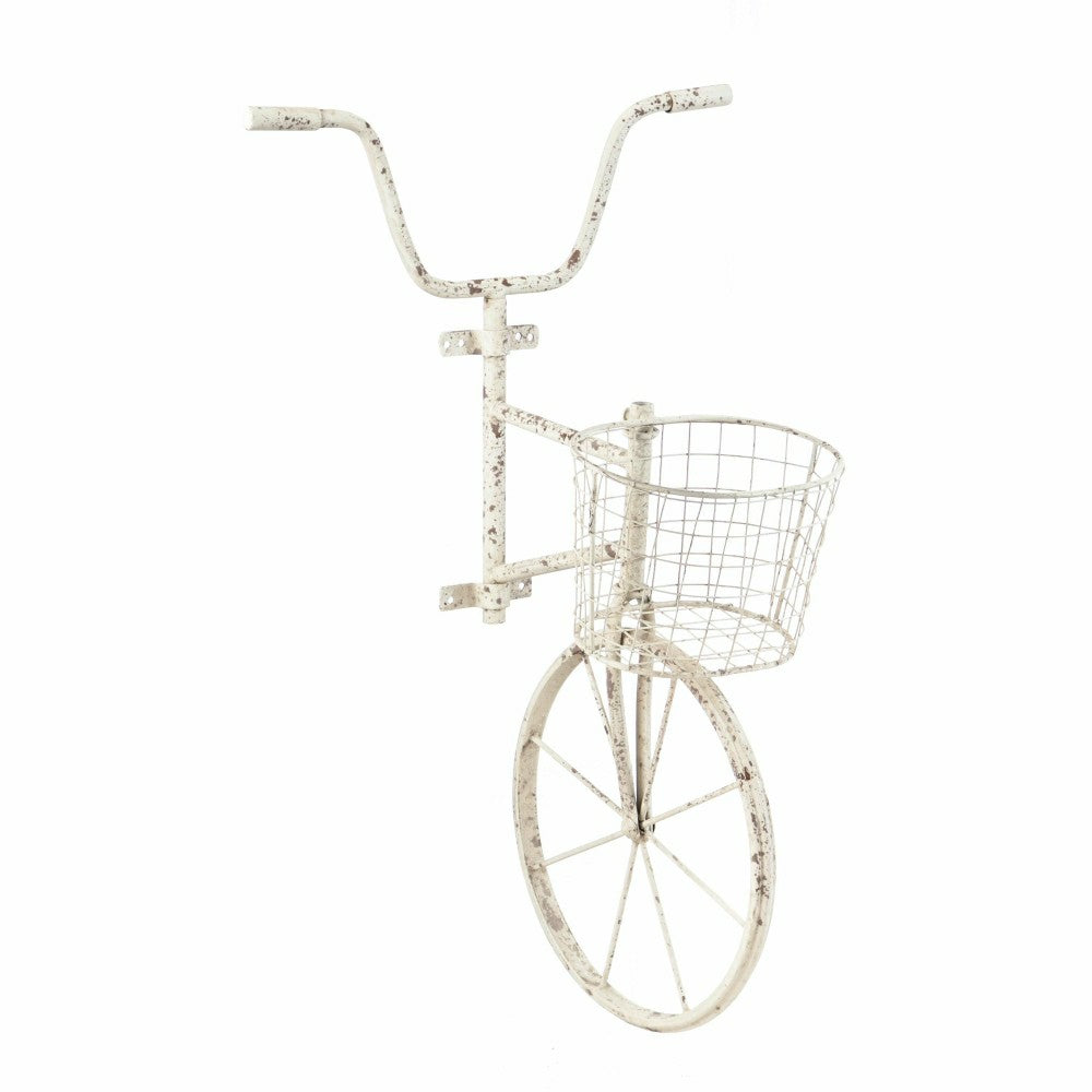 White Metal Bicycle Wall Art | Plow & Hearth