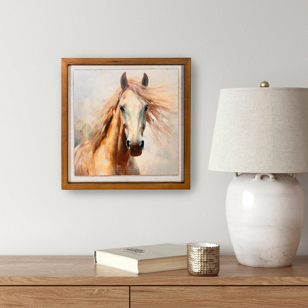 Horse Wooden Wall Décor, 15.8"L x 15.8"H | Plow & Hearth