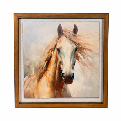 Horse Wooden Wall Décor, 15.8"L x 15.8"H | Plow & Hearth