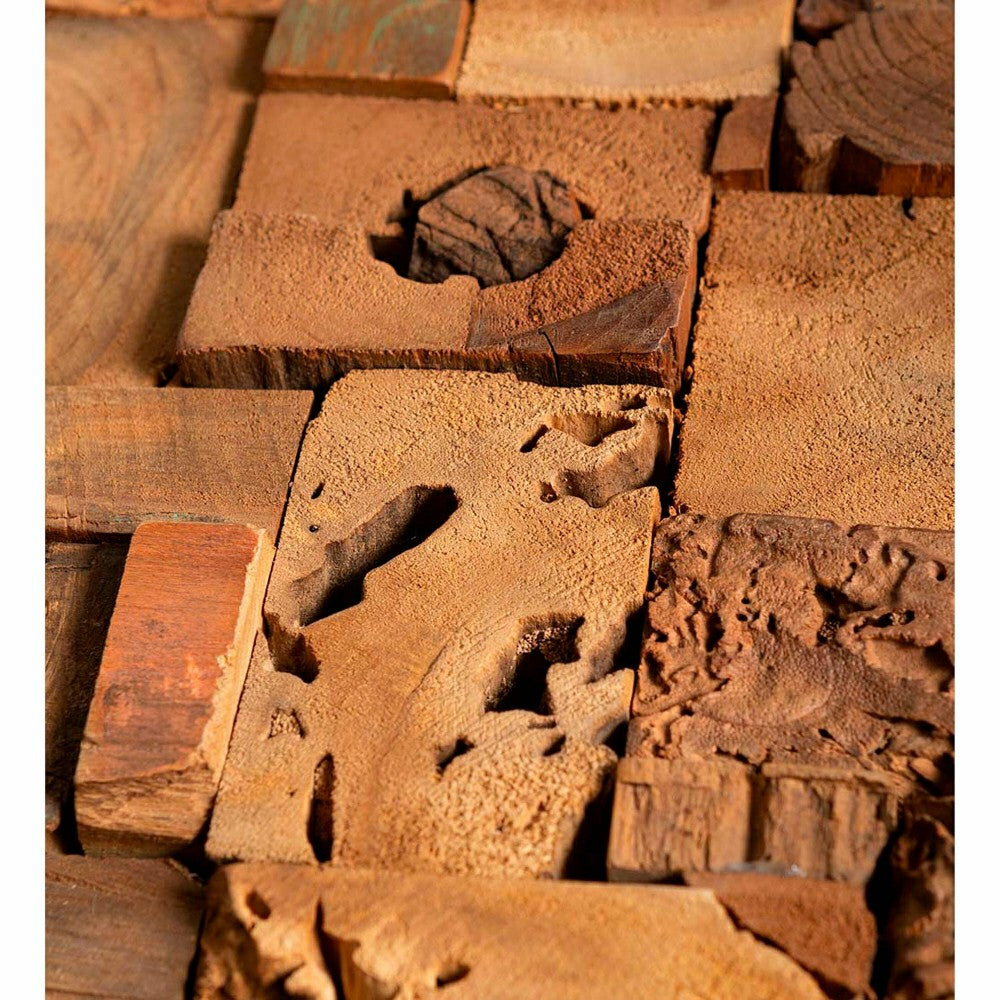 Javanese Wood Block Wall Art | Plow & Hearth