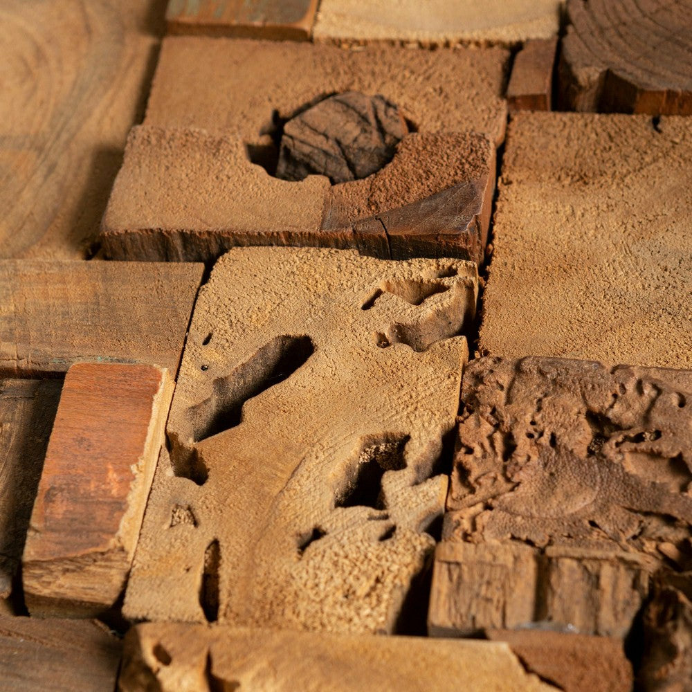 Javanese Wood Block Wall Art | Plow & Hearth