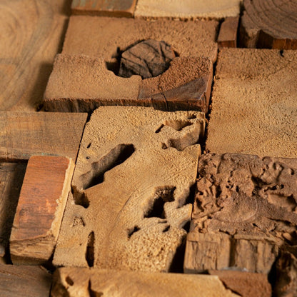 Javanese Wood Block Wall Art | Plow & Hearth