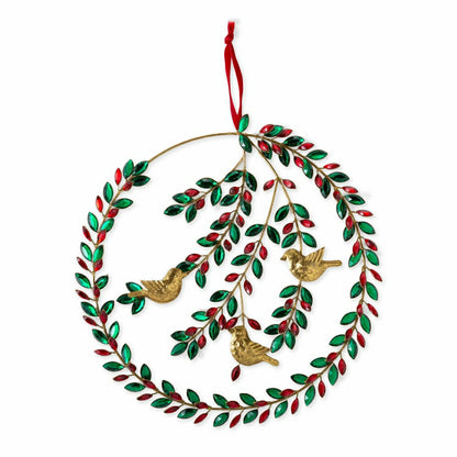 Jeweled Metal Holiday Wreath | Plow & Hearth