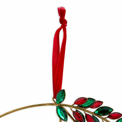 Jeweled Metal Holiday Wreath | Plow & Hearth