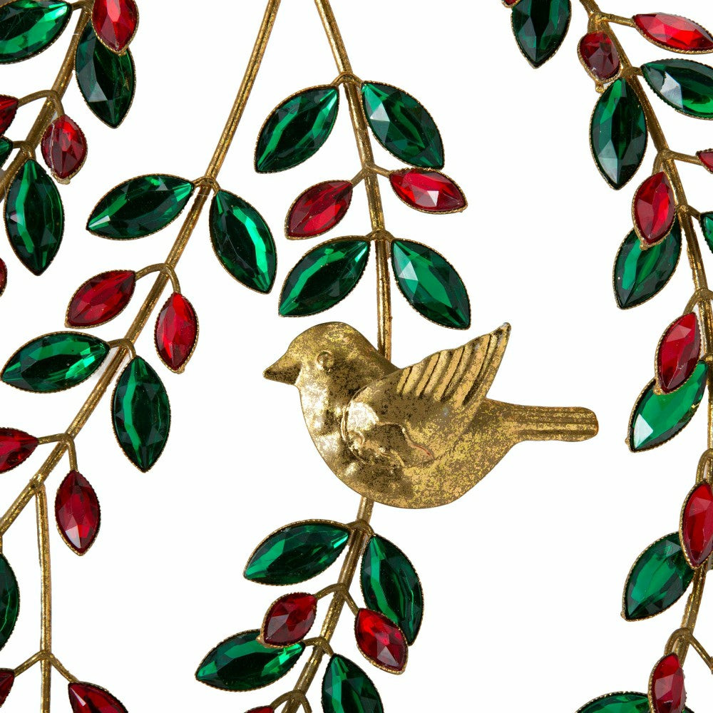 Jeweled Metal Holiday Wreath | Plow & Hearth