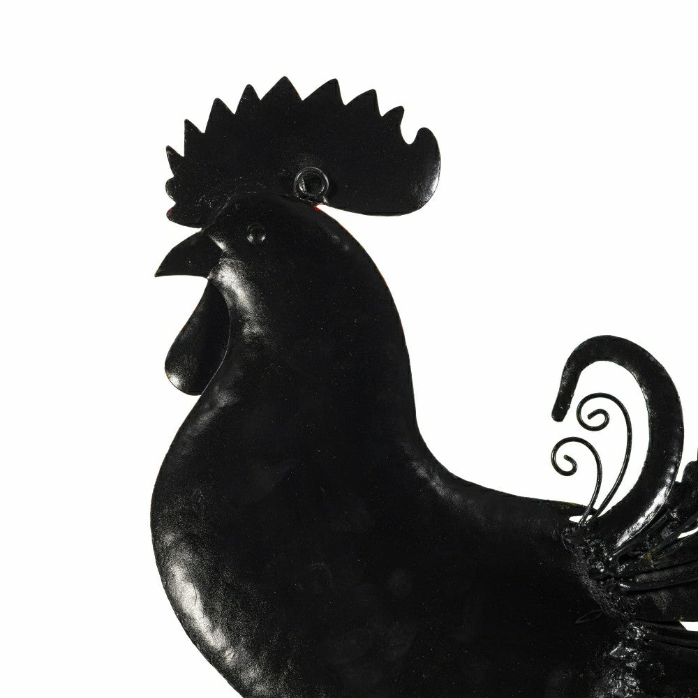 Floral Rooster Recycled Metal Wall Art | Plow & Hearth