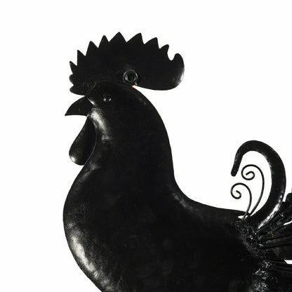 Floral Rooster Recycled Metal Wall Art | Plow & Hearth