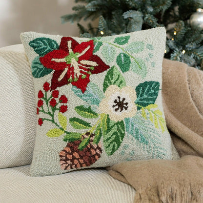 Boho Hooked Pillow | Plow & Hearth