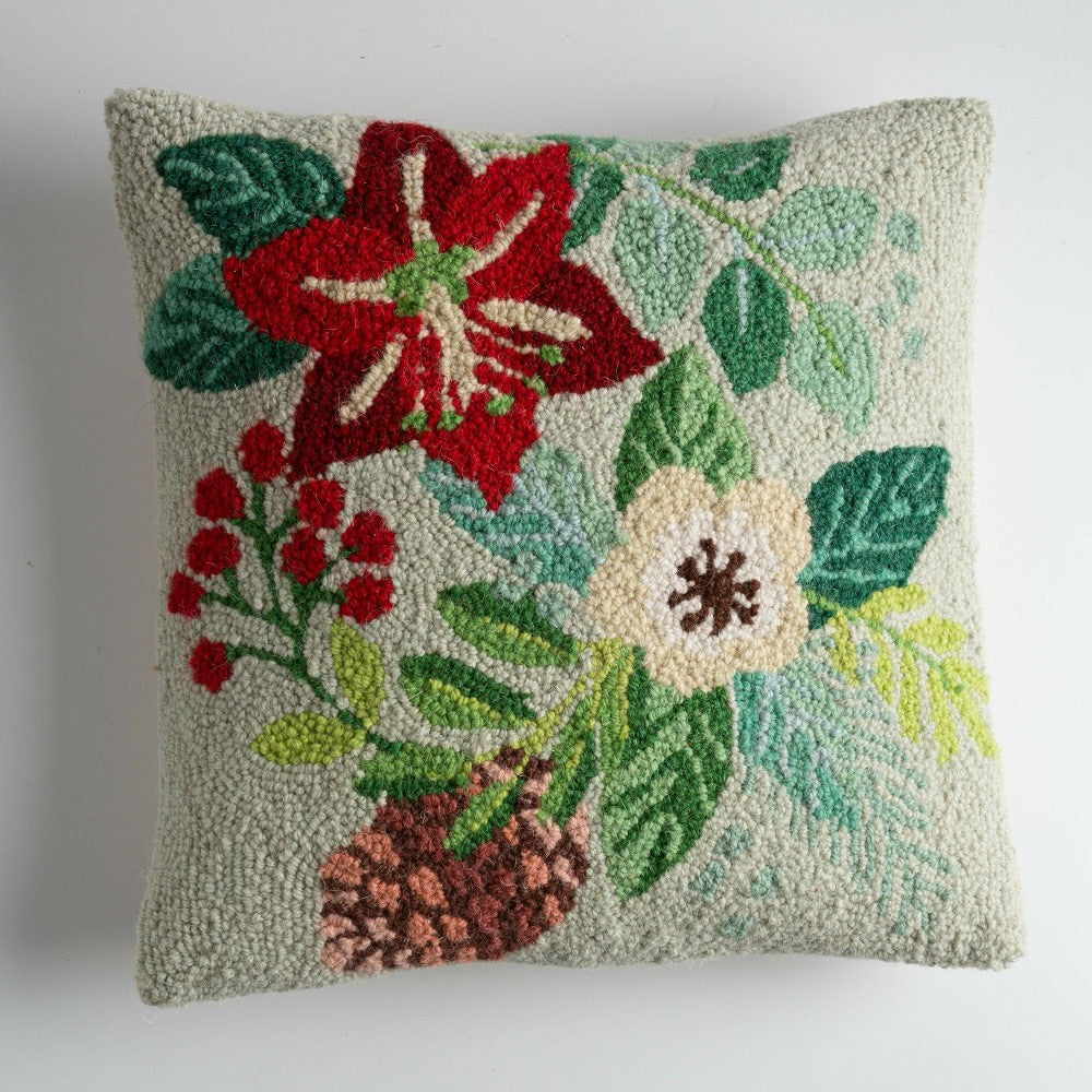 Boho Hooked Pillow | Plow & Hearth
