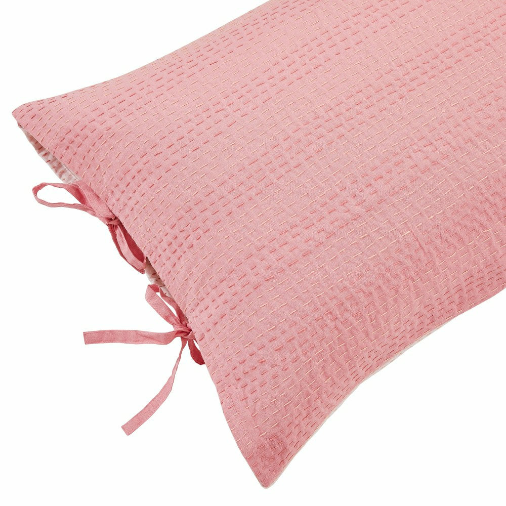 Hand Stitched Reversible Kantha Pillow Sham Pairs | Plow & Hearth
