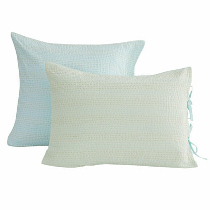 Hand Stitched Reversible Kantha Pillow Sham Pairs | Plow & Hearth