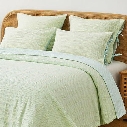 Hand Stitched Reversible Kantha Pillow Sham Pairs | Plow & Hearth