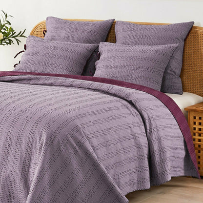 Hand Stitched Reversible Kantha Pillow Sham Pairs | Plow & Hearth