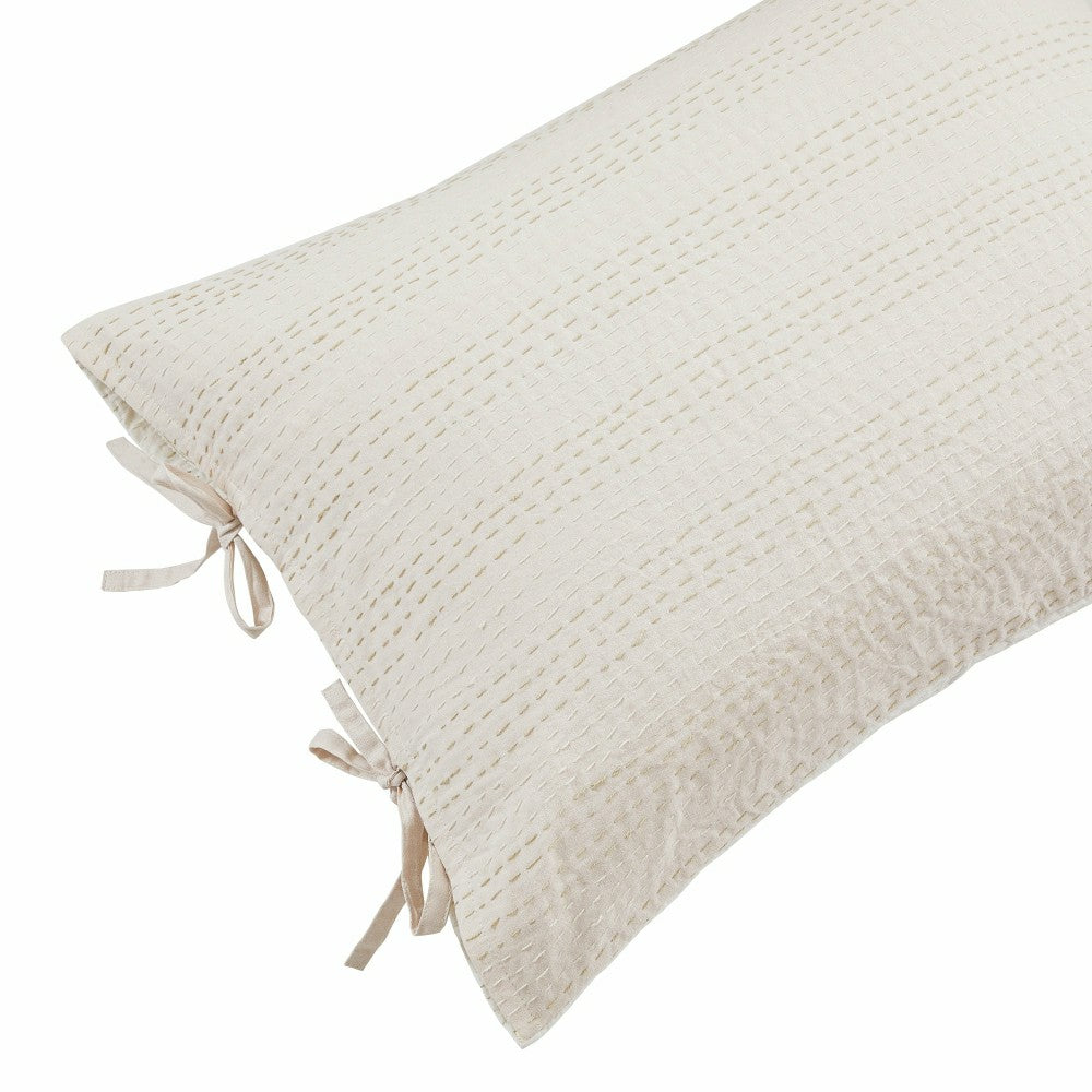 Hand Stitched Reversible Kantha Pillow Sham Pairs | Plow & Hearth