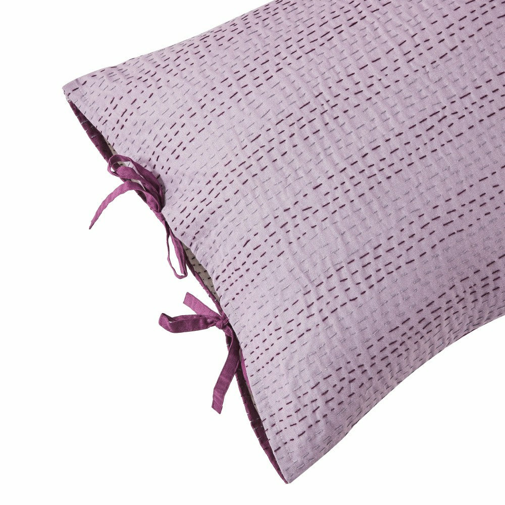 Hand Stitched Reversible Kantha Pillow Sham Pairs | Plow & Hearth