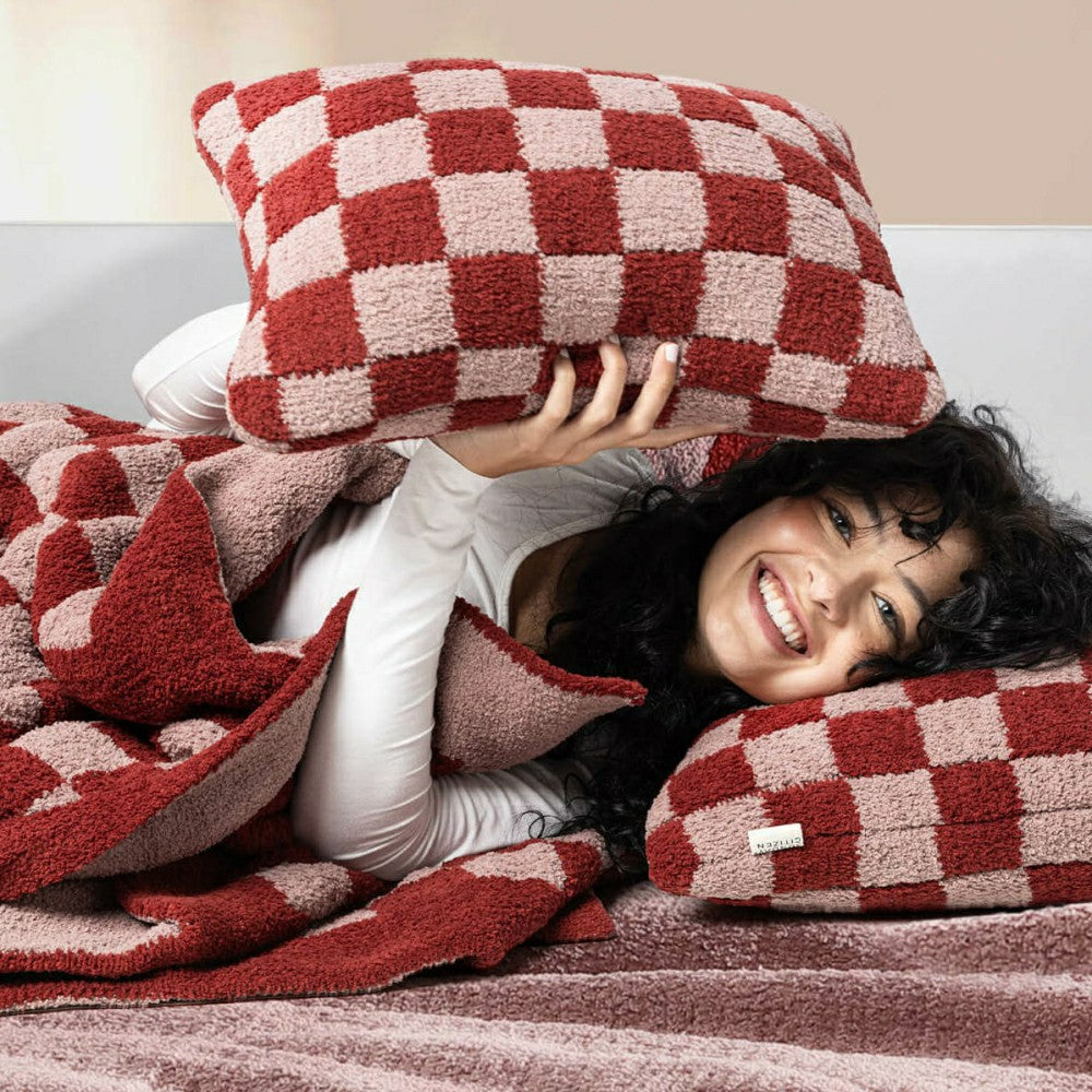 Checkerboard Mini Pillow | Plow & Hearth