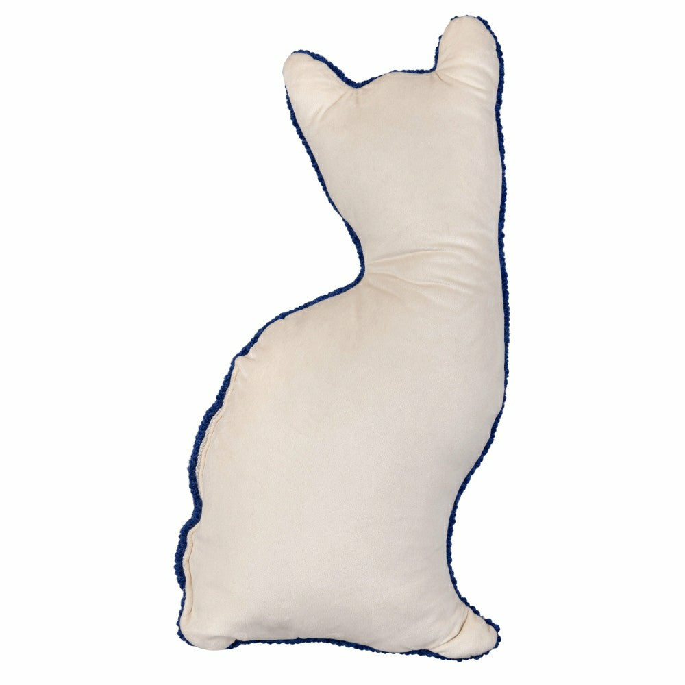 Chinoiserie Cat Hooked Pillow | Plow & Hearth