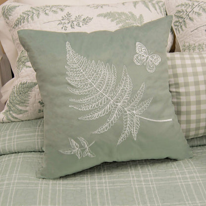 Botanical Decorative Pillow Cover, Fern | Plow & Hearth